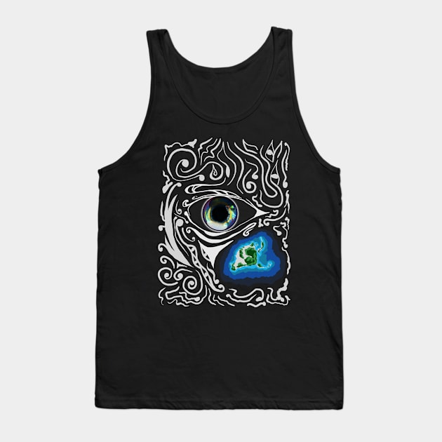 Antarctic Eye Tank Top by Markyartshop